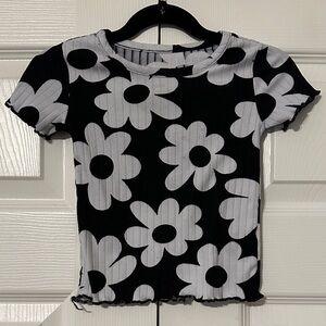 Black and White Floral Kids set